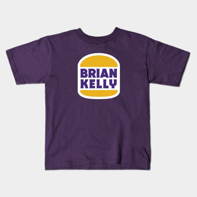 Brian Kelly, Whopper of a Hire // Retro Logo Parody Kids T-Shirt by SLAG_Creative